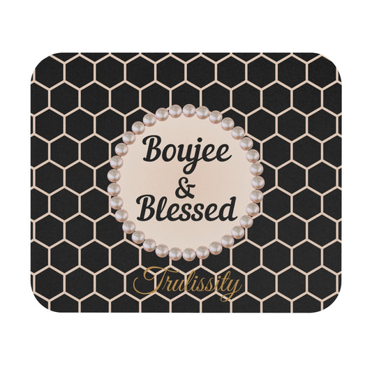 Personalized Boujee & Blessed Luxe Office Mouse Pad - 3 Designs