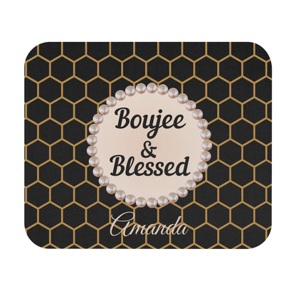 Personalized Boujee & Blessed Luxe Office Mouse Pad - 3 Designs