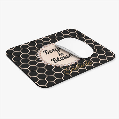 Personalized Boujee & Blessed Luxe Office Mouse Pad - 3 Designs