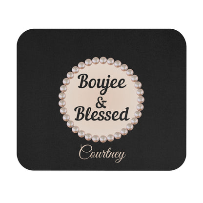 Personalized Boujee & Blessed Luxe Office Mouse Pad - 3 Designs