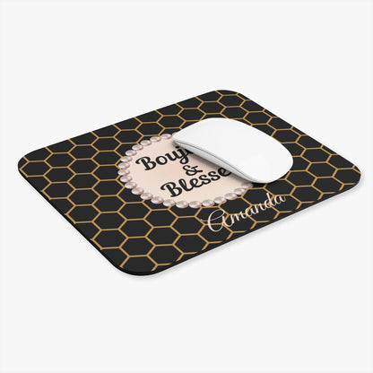 Personalized Boujee & Blessed Luxe Office Mouse Pad - 3 Designs
