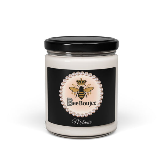 Personalized Bee Boujee 9 oz Scented Soy Candle, 9oz