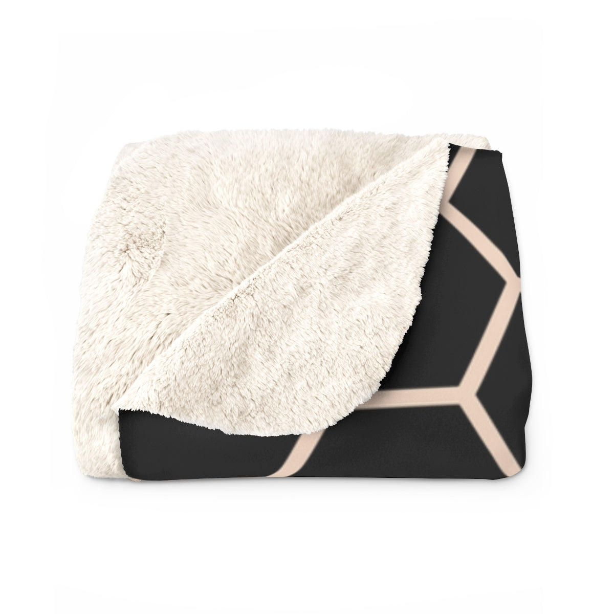 Personalized Luxurious Bee Boujee Pearl-Print Sherpa Fleece Blanket - 2 Sizes and 3 Designs