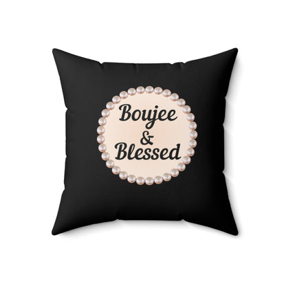 Boujee & Blessed Pearl-Print Decorative Pillow