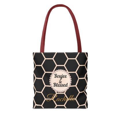 Personalized "Boujee & Blessed" Luxe Tote (Classic & Honeycomb Editions)