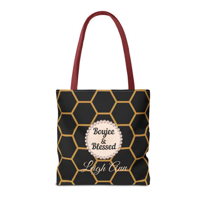 Personalized "Boujee & Blessed" Luxe Tote (Classic & Honeycomb Editions)