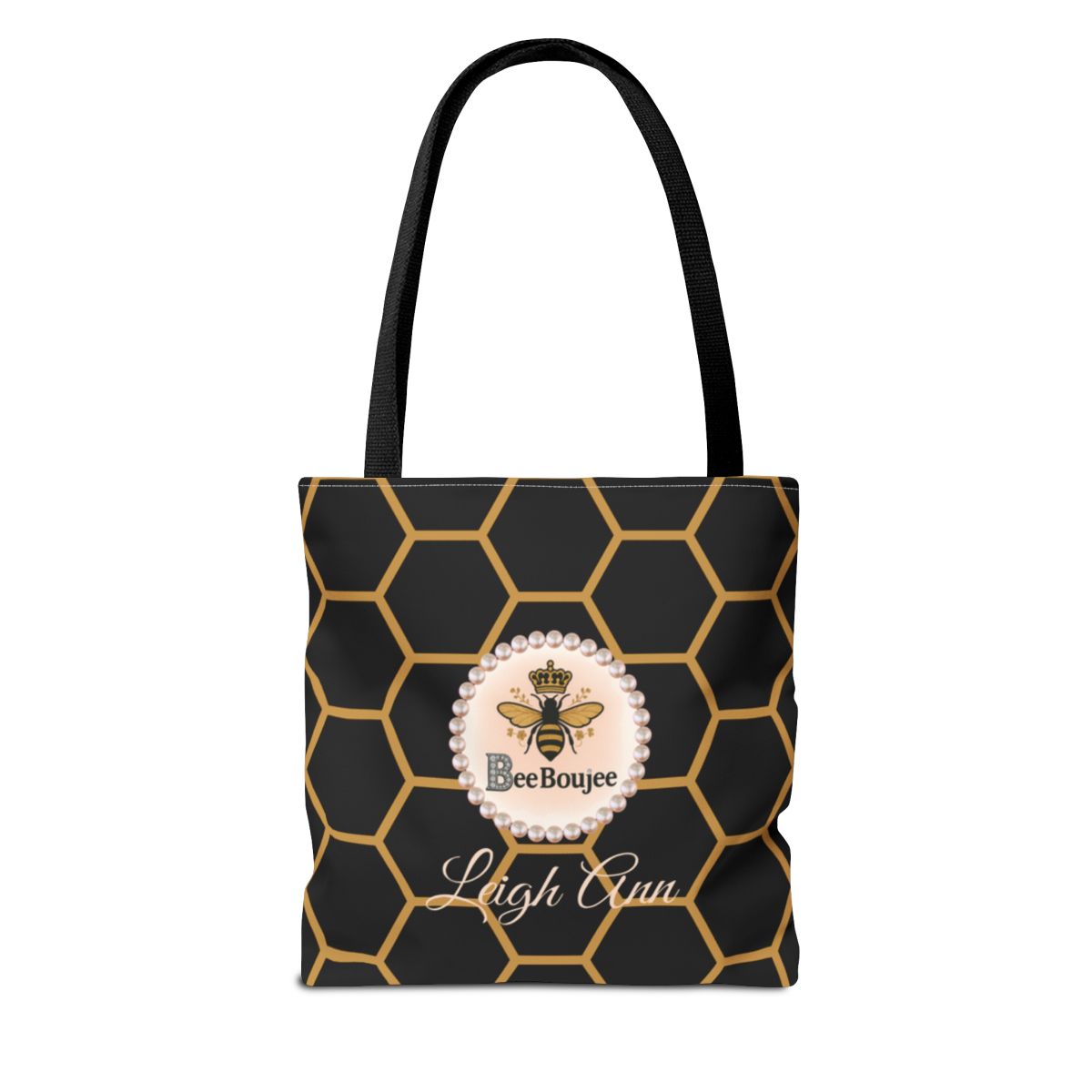 Personalized Bee Boujee Luxe Tote (Classic & Honeycomb Editions)
