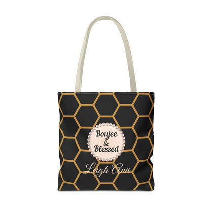 Personalized "Boujee & Blessed" Luxe Tote (Classic & Honeycomb Editions)