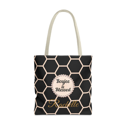 Personalized "Boujee & Blessed" Luxe Tote (Classic & Honeycomb Editions)
