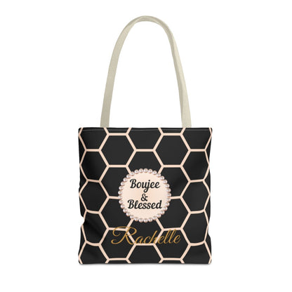 Personalized "Boujee & Blessed" Luxe Tote (Classic & Honeycomb Editions)