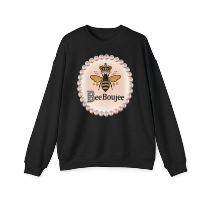 CUSTOMIZABLE "Bee" Boujee Pearl Emblem - Drop Shoulder Sweatshirt