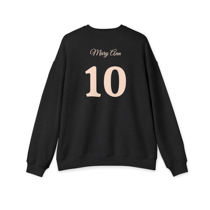 CUSTOMIZABLE "Boujee & Blessed Pearl Emblem - Drop Shoulder Sweatshirt