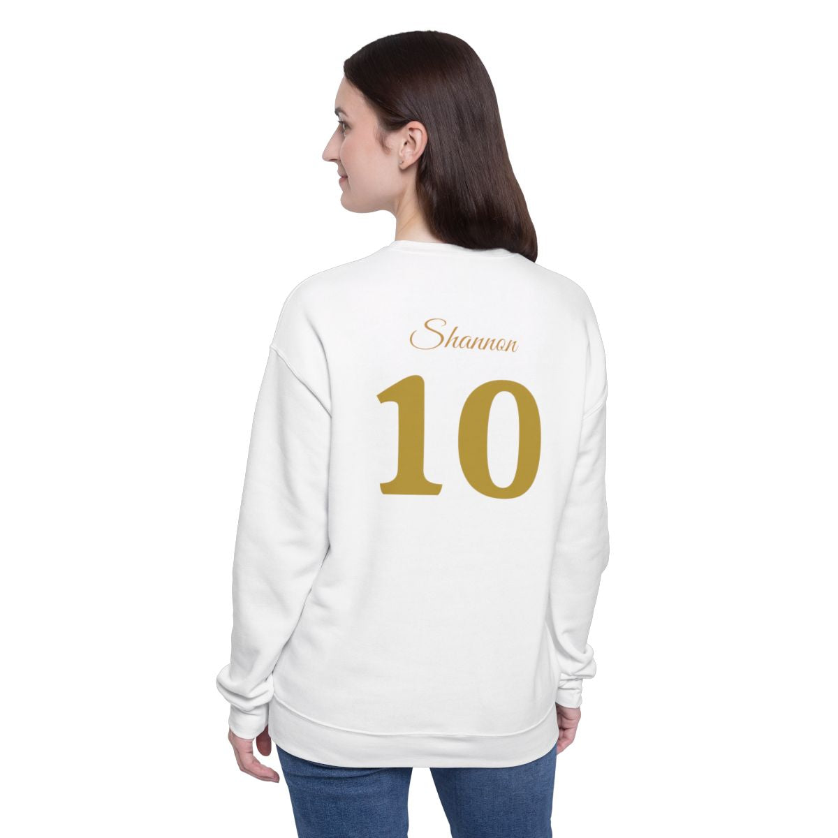 CUSTOMIZABLE "Bee" Boujee Pearl Emblem - Drop Shoulder Sweatshirt