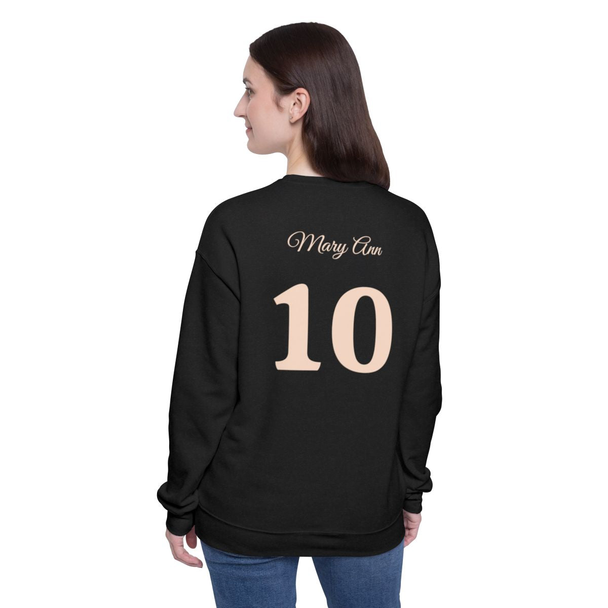 CUSTOMIZABLE "Boujee & Blessed Pearl Emblem - Drop Shoulder Sweatshirt