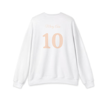 CUSTOMIZABLE "Boujee & Blessed Pearl Emblem - Drop Shoulder Sweatshirt