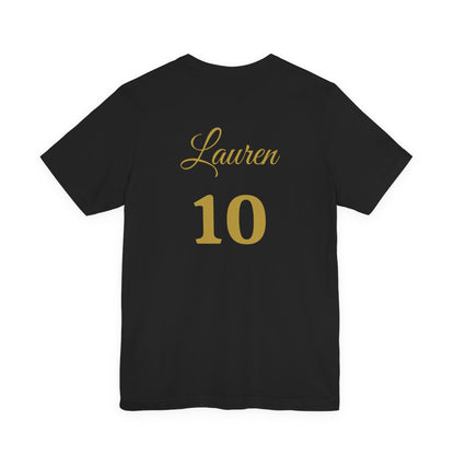 Customizable Bee Boujee Pearl Emblem Tee