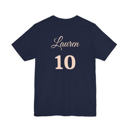 CUSTOMIZABLE Boujee & Blessed Pearl Emblem Jersey Tee