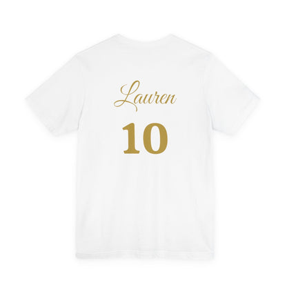Customizable Bee Boujee Pearl Emblem Tee
