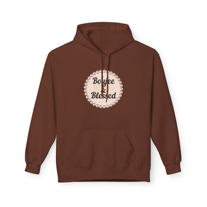Personalized "Boujee & Blessed" Midweight Fleece Hoodie