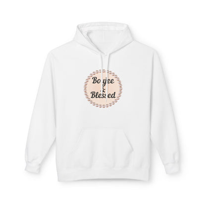 Personalized "Boujee & Blessed" Midweight Fleece Hoodie