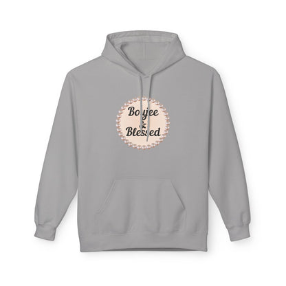 Personalized "Boujee & Blessed" Midweight Fleece Hoodie
