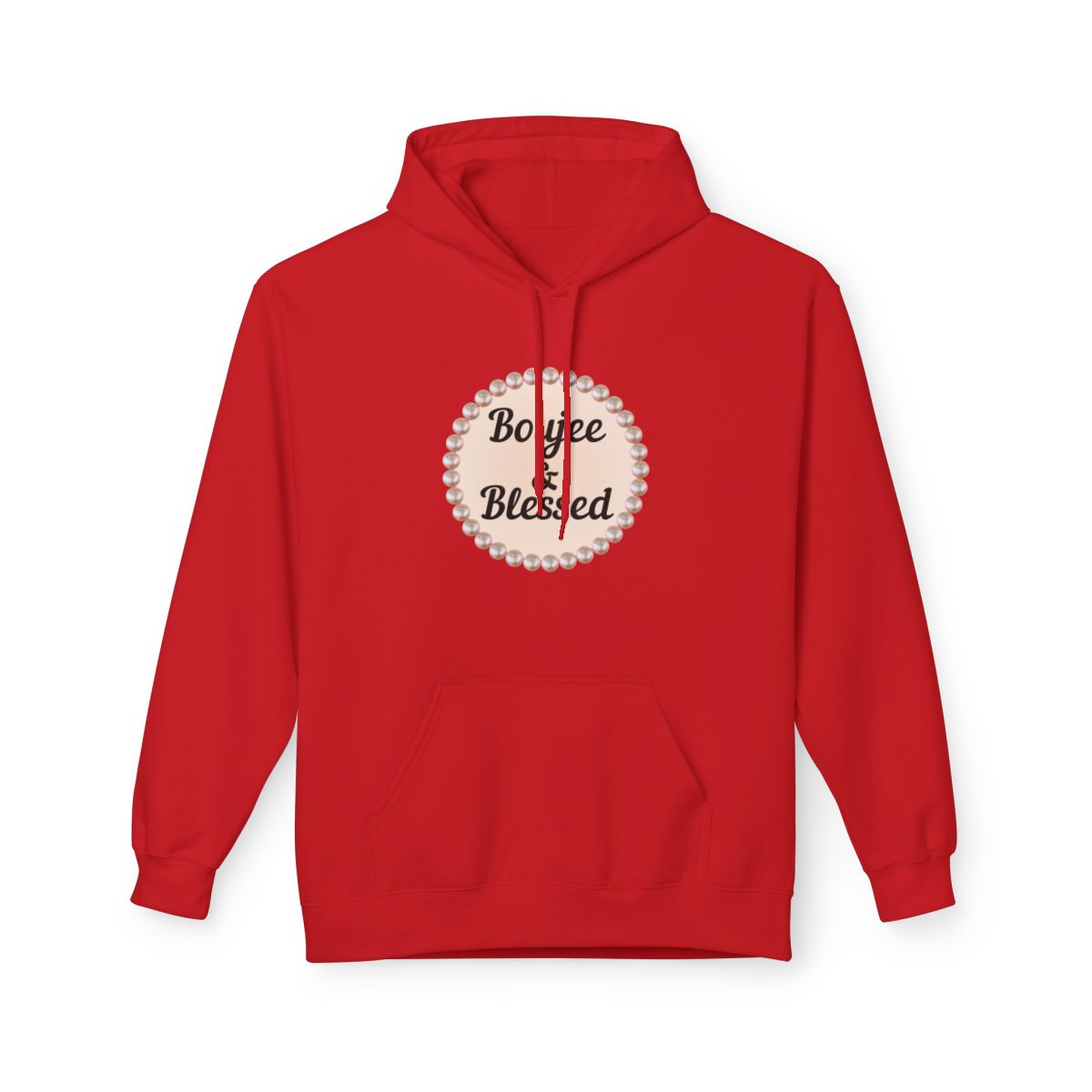 Personalized "Boujee & Blessed" Midweight Fleece Hoodie