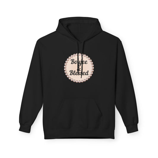 Personalized "Boujee & Blessed" Midweight Fleece Hoodie